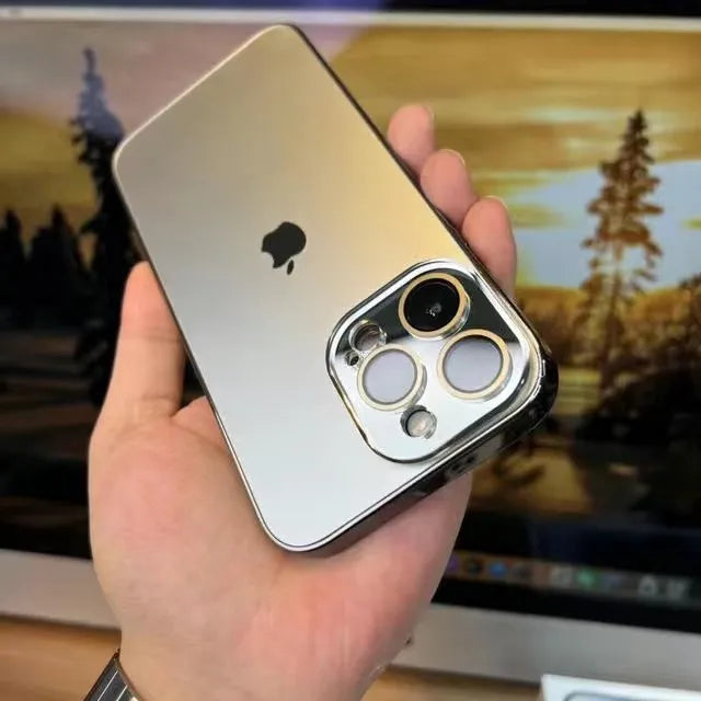 Ripob | Galvanisierte Matte Acryl Tempered Glas iPhone Schutzhülle