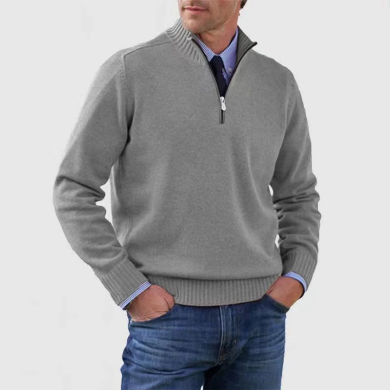 Herren-Half-Zip-Pullover | Strukturierte Passform und alltägliche Wärme
