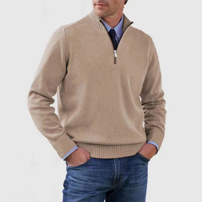 Herren-Half-Zip-Pullover | Strukturierte Passform und alltägliche Wärme