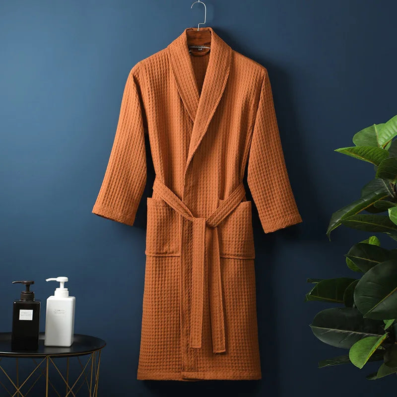 Ripob | CozyCotton Premium-Bademantel aus Baumwolle | Weich & Atmungsaktiv | Perfekt für Männer & Frauen | Mit Taschen