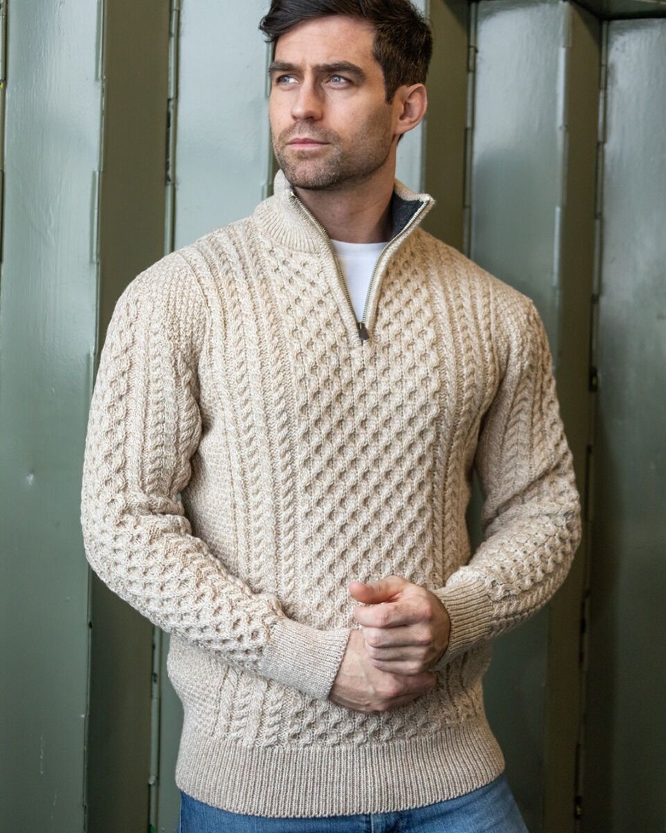 Herren Halbzip-Pullover | Strickpullover mit klassischem Alltagsstil