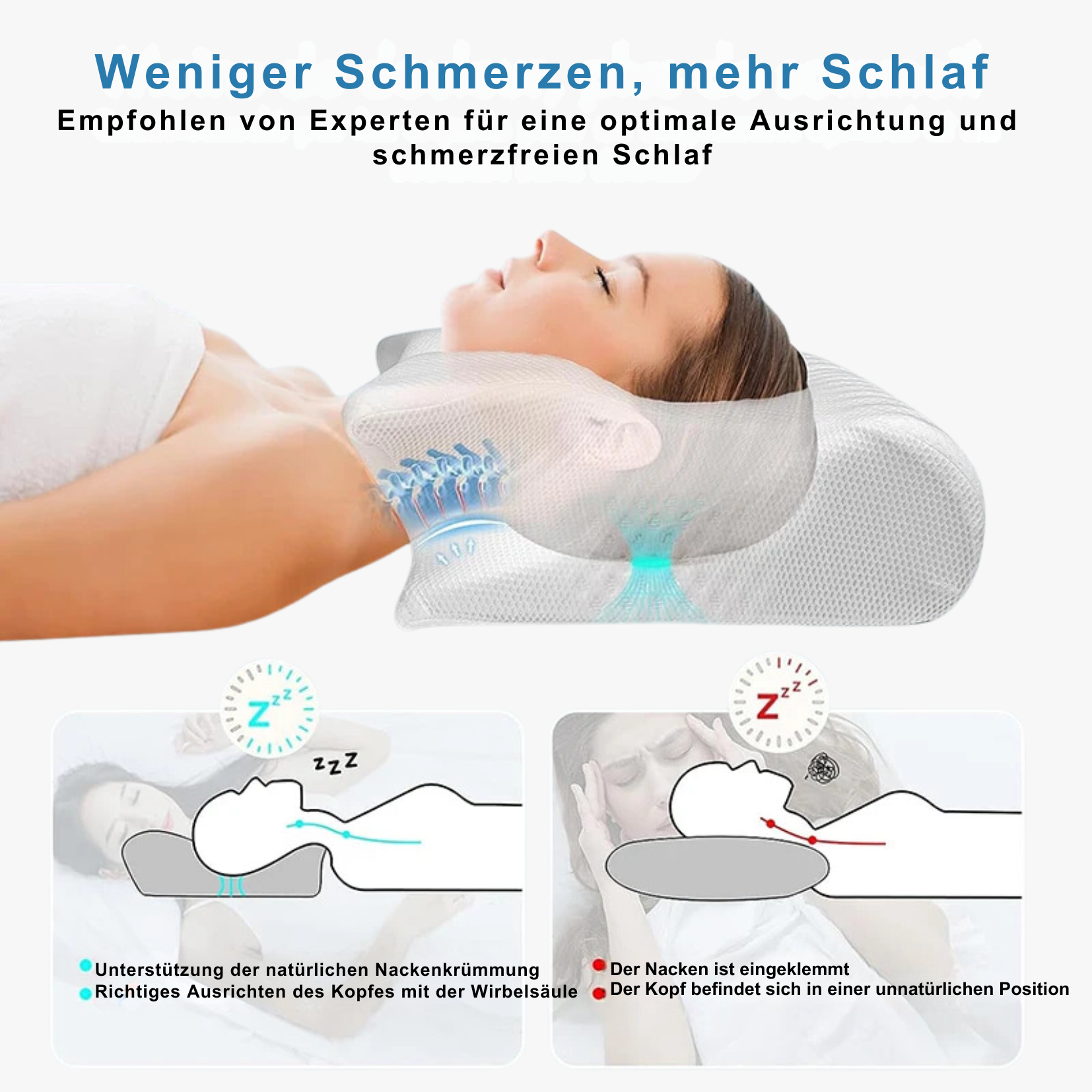 ZenHaven⢠Memory Foam Kissen