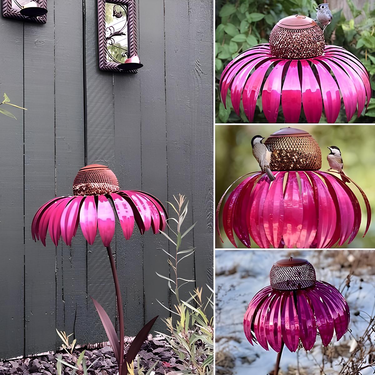 1+1 GRATIS | FloraBird™ - Kegel-Blumen-Vogelfutterhaus