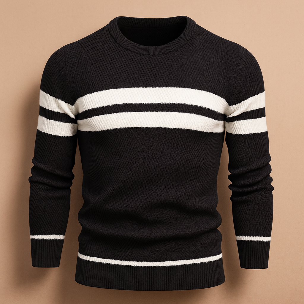Herren Baumwoll-Pullover mit Rundhalsausschnitt für täglichen Komfort
