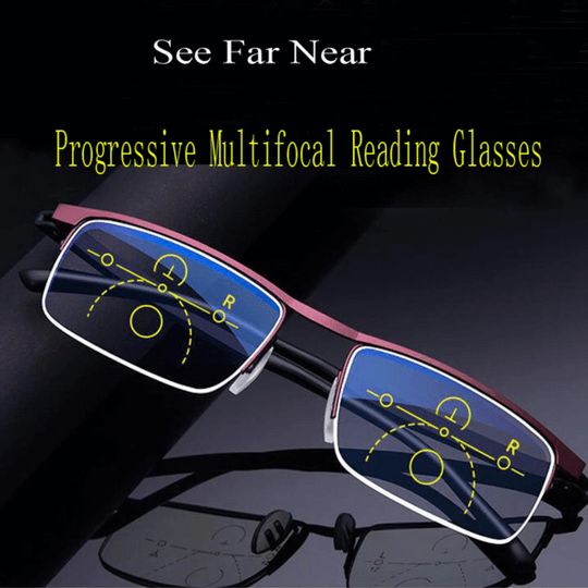 Fortschrittliche Gleitsichtbrille mit automatischer Fokussierung 1+1 GRATIS