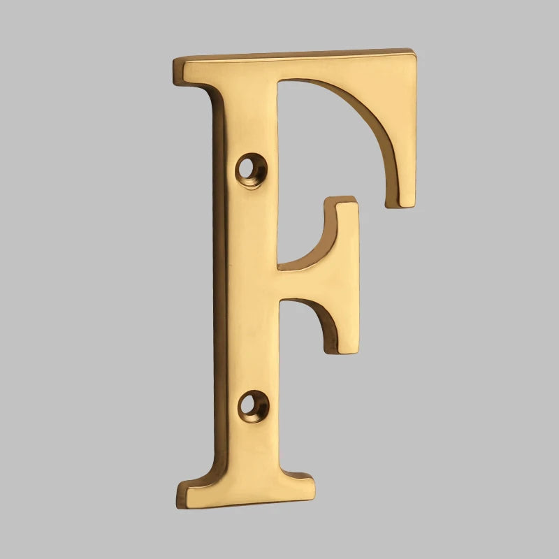 Traditionelle Hausnummern aus massivem Messing