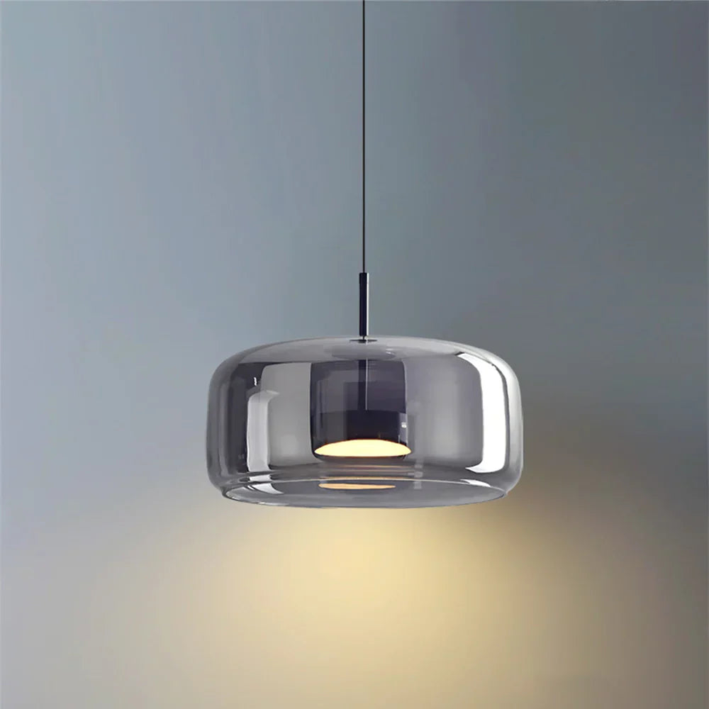 Hängelampe Glas Modern LED Pendelleuchte