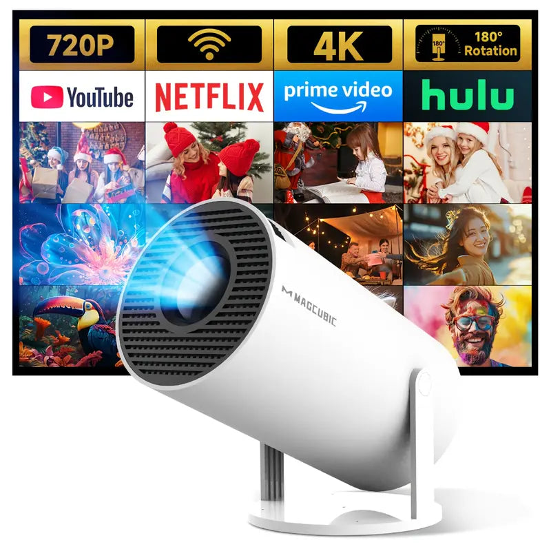 Magcubic HY300 4K Mini-Projektor – Android 11, Dual WiFi 6, 260 ANSI, Wireless 5.0