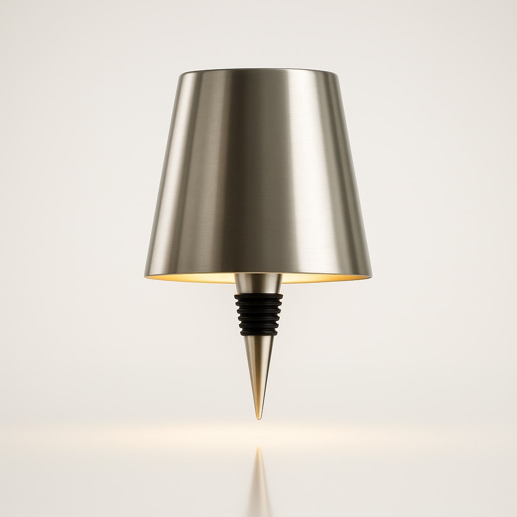 Flaschenlicht | Flasche als Tischlampe | Wiederaufladbare Tischleuchte | Flaschenverschluss | LumiBottle
