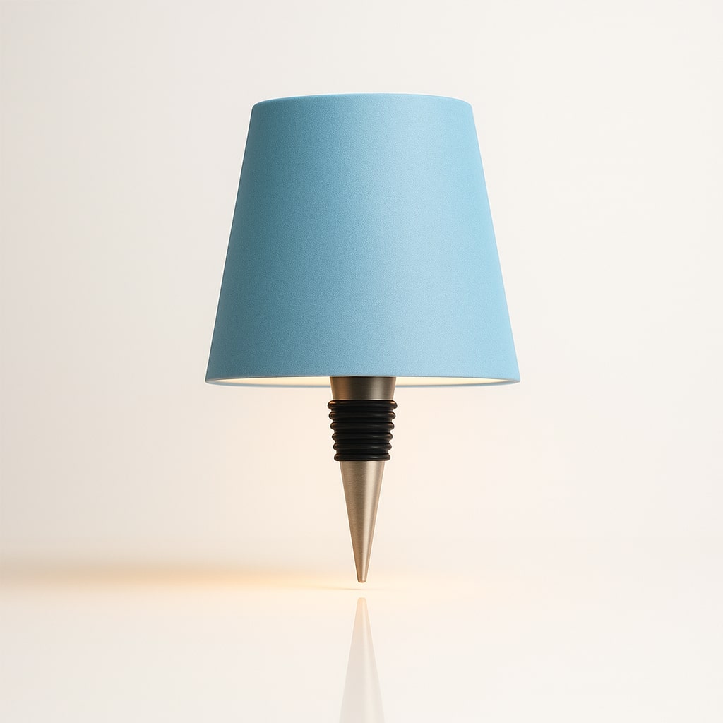 Flaschenlicht | Flasche als Tischlampe | Wiederaufladbare Tischleuchte | Flaschenverschluss | LumiBottle