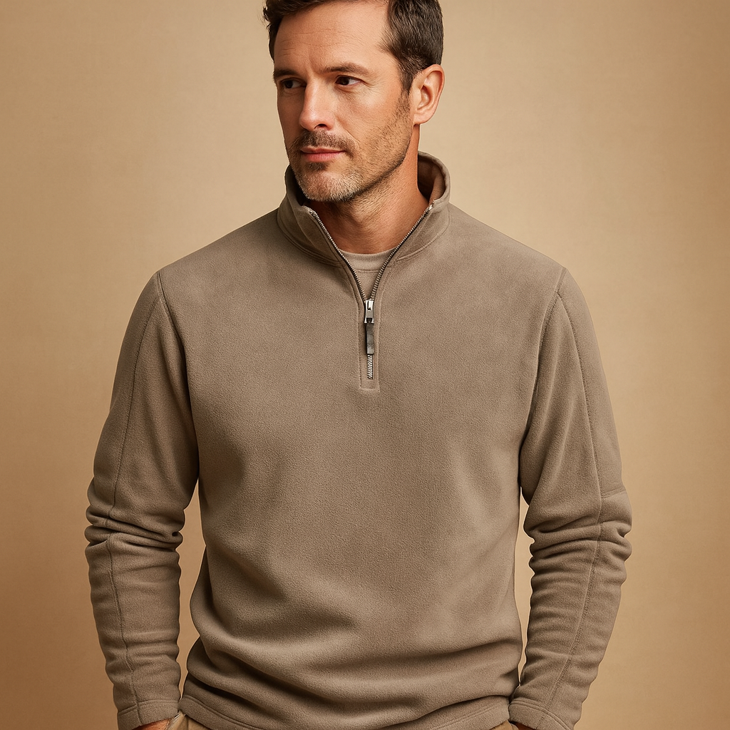 Herren Halbzip-Fleece – Warmer und Bequemer Pullover