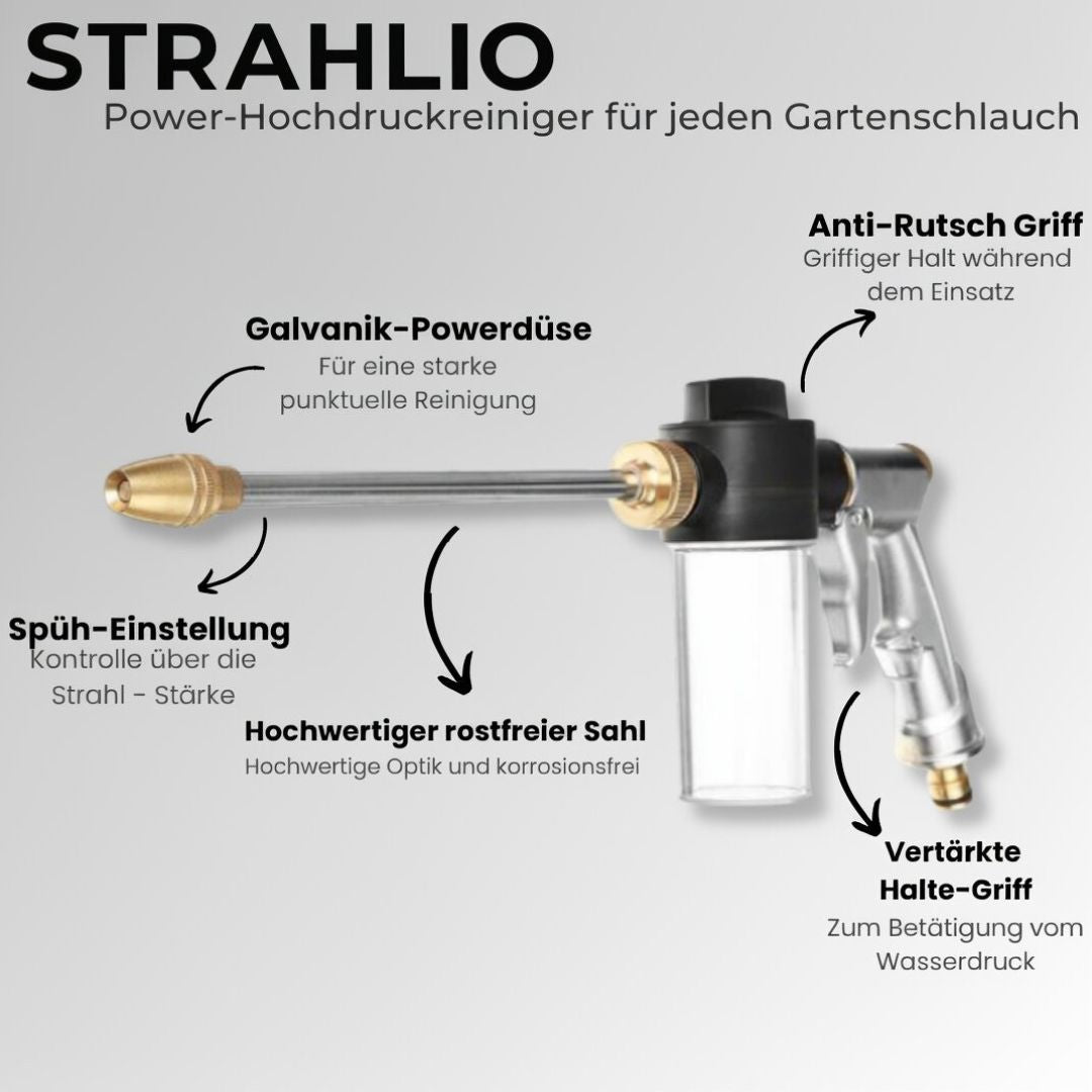 Hochdruckreiniger für Gartenschlauch | Hochdruckreiniger-Aufsatz | Reinigungsgeräte | Strahlio
