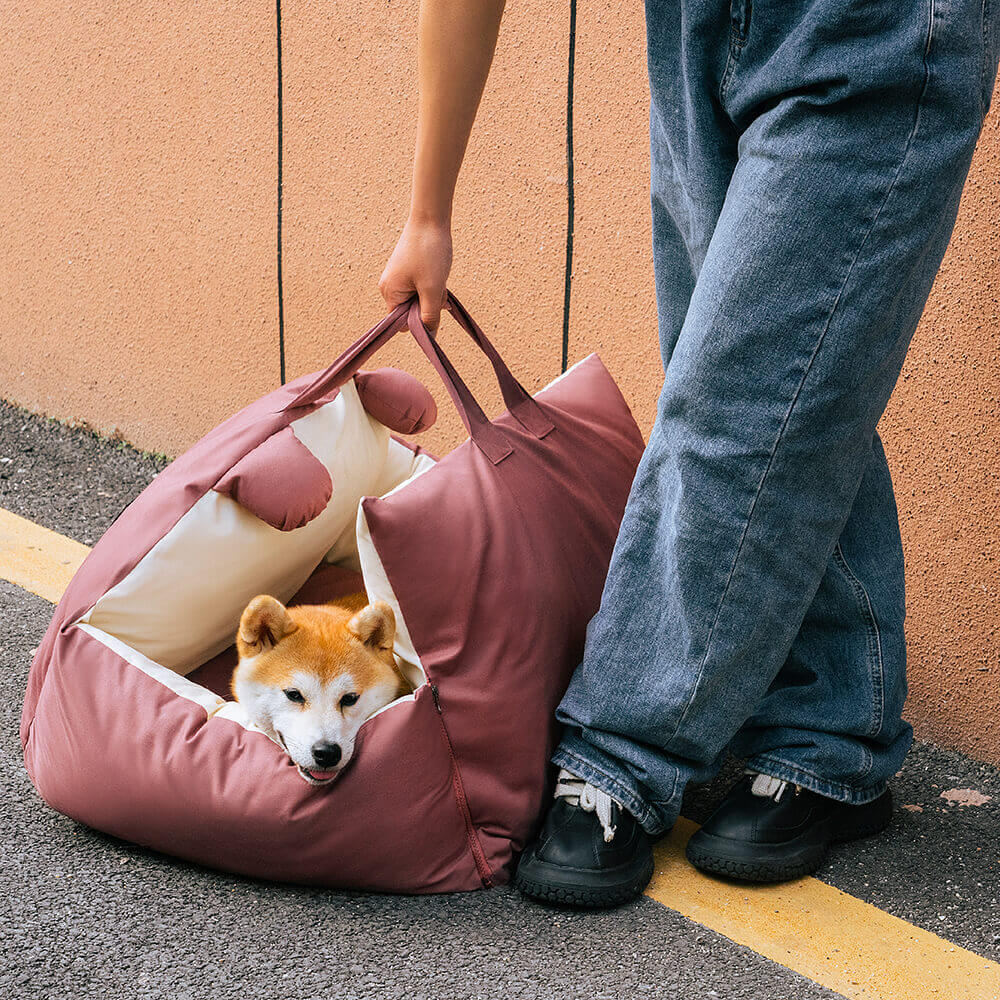 Hund Autositz | Hundesitz für die Rückbank | Hundetransportbox | Hundebox