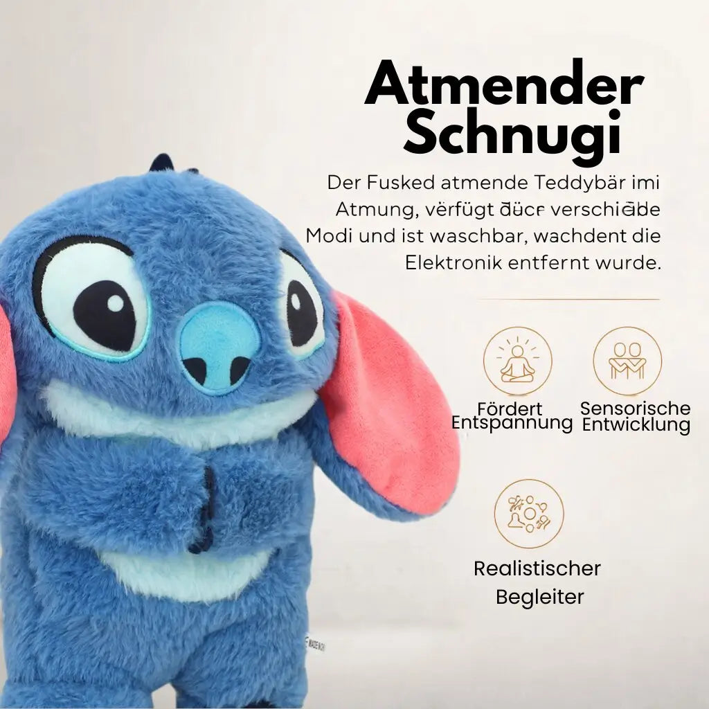 Kuscheltier mit Atemfunktion für Babys und Kinder | Beruhigendes Plüschtier | Schnugi