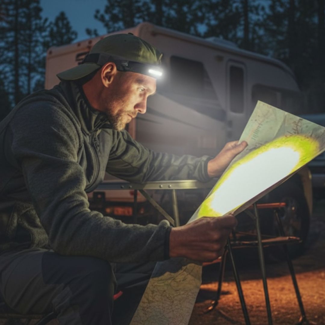 LED Stirnlampe | Wiederaufladbare Stirnlampe mit Sensor | Luminexor