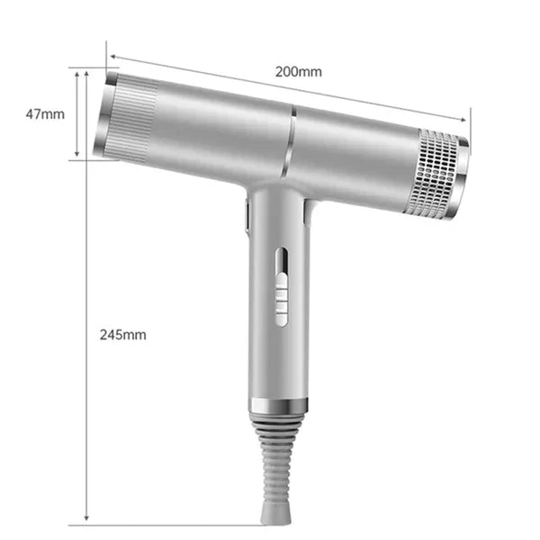 Hairvolt Ultraleichter Profi-Haartrockner | Hochgeschwindigkeitsmotor 110.000 U/min | Anionentechnologie & 3 Stufen