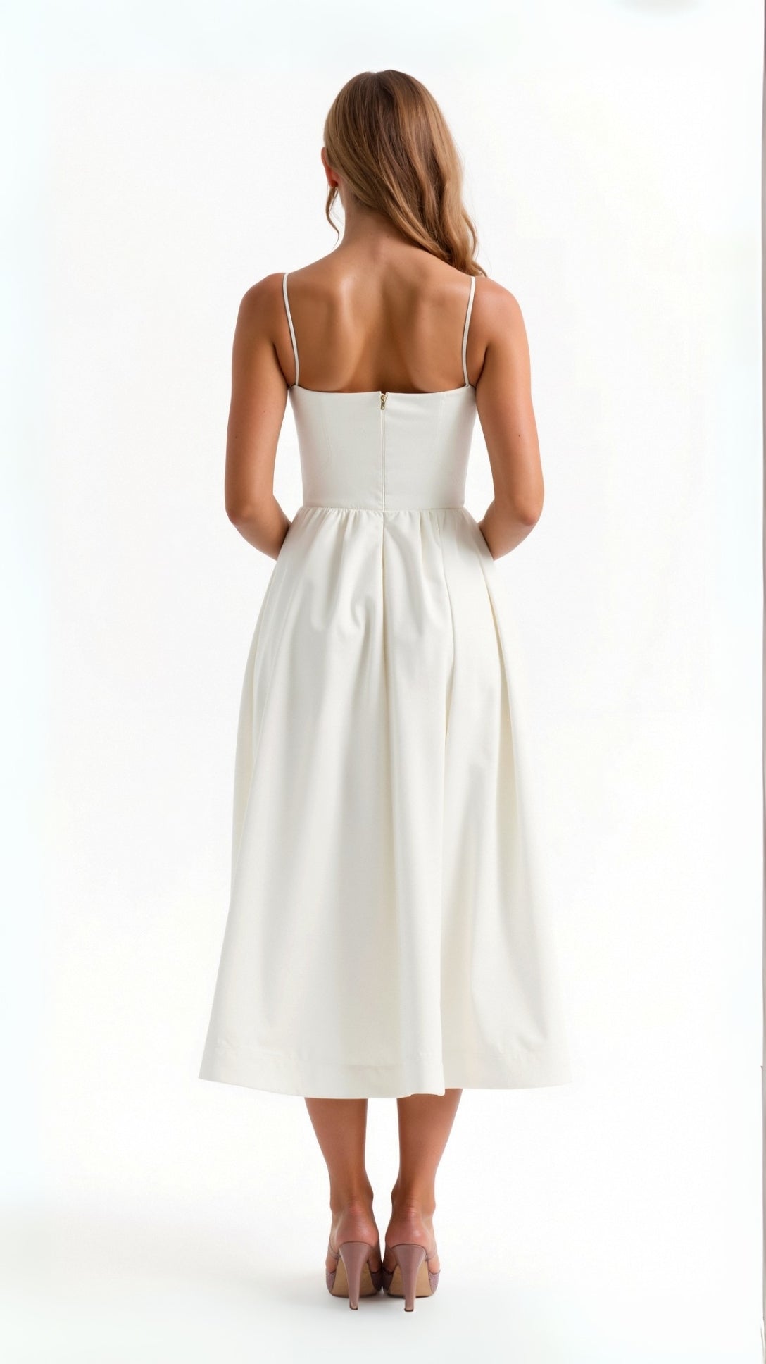 Fließendes Midi-Kleid für Damen | Mühelose Eleganz