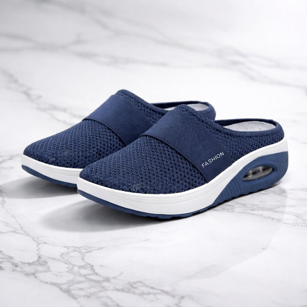 Orthopädische Hausschuhe zum Reinschlüpfen | Breite Diabetikerschuhe für Zuhause | Velori