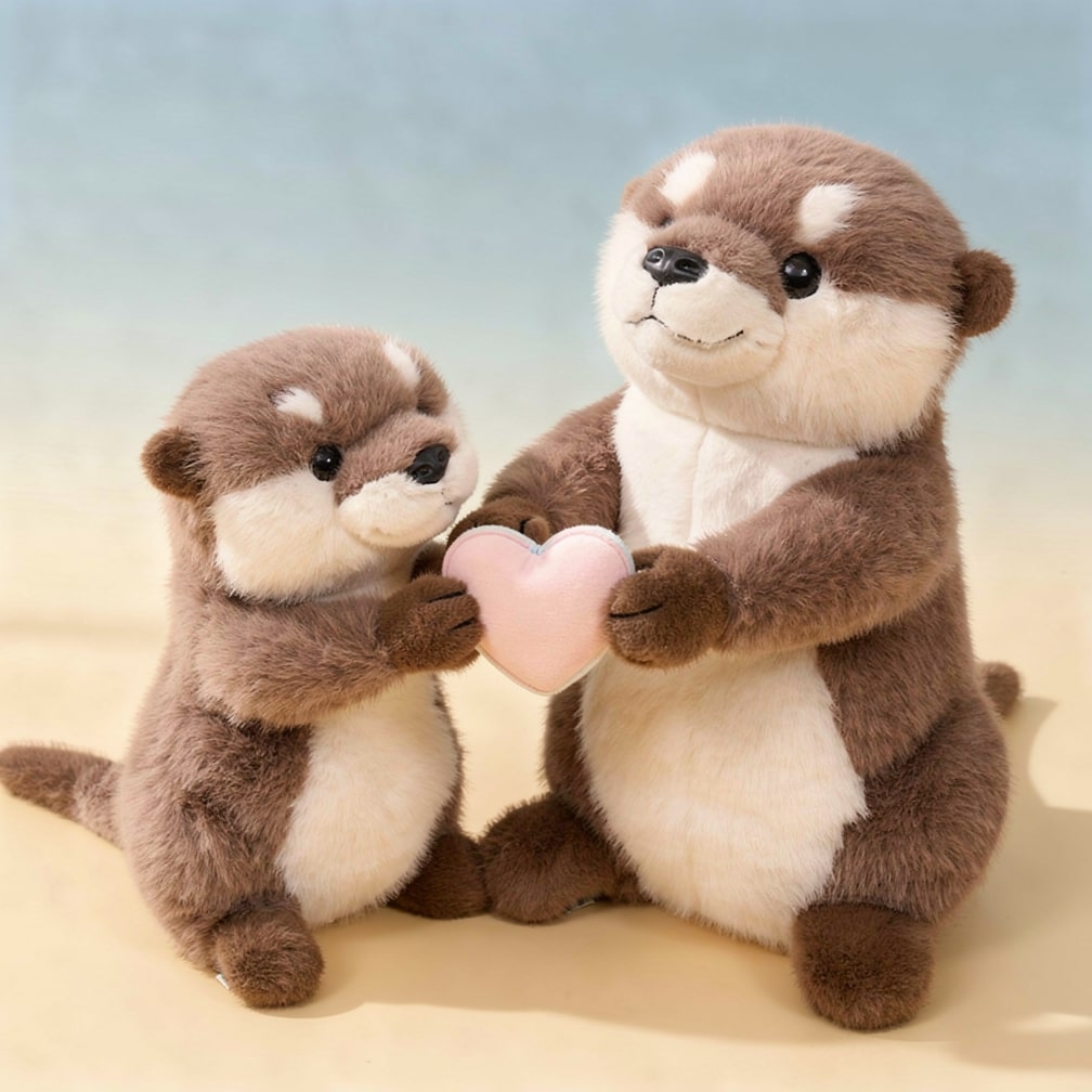 Otter Plüschspielzeug | Süßes Plüschspielzeug zur Stressbewältigung | Stofftier für Kinder und Babys | CutiOtter