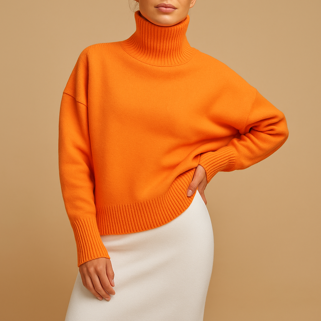 Damen Oversized Rollkragenpullover – Lässige und schmeichelhafte Passform