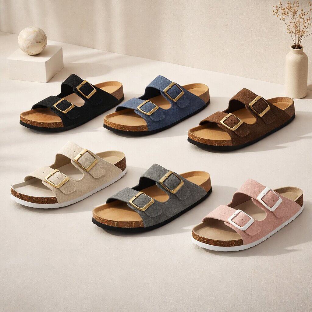 Sandalen für Männer & Frauen mit Korkfußbett | Sommerschuhe | Velma