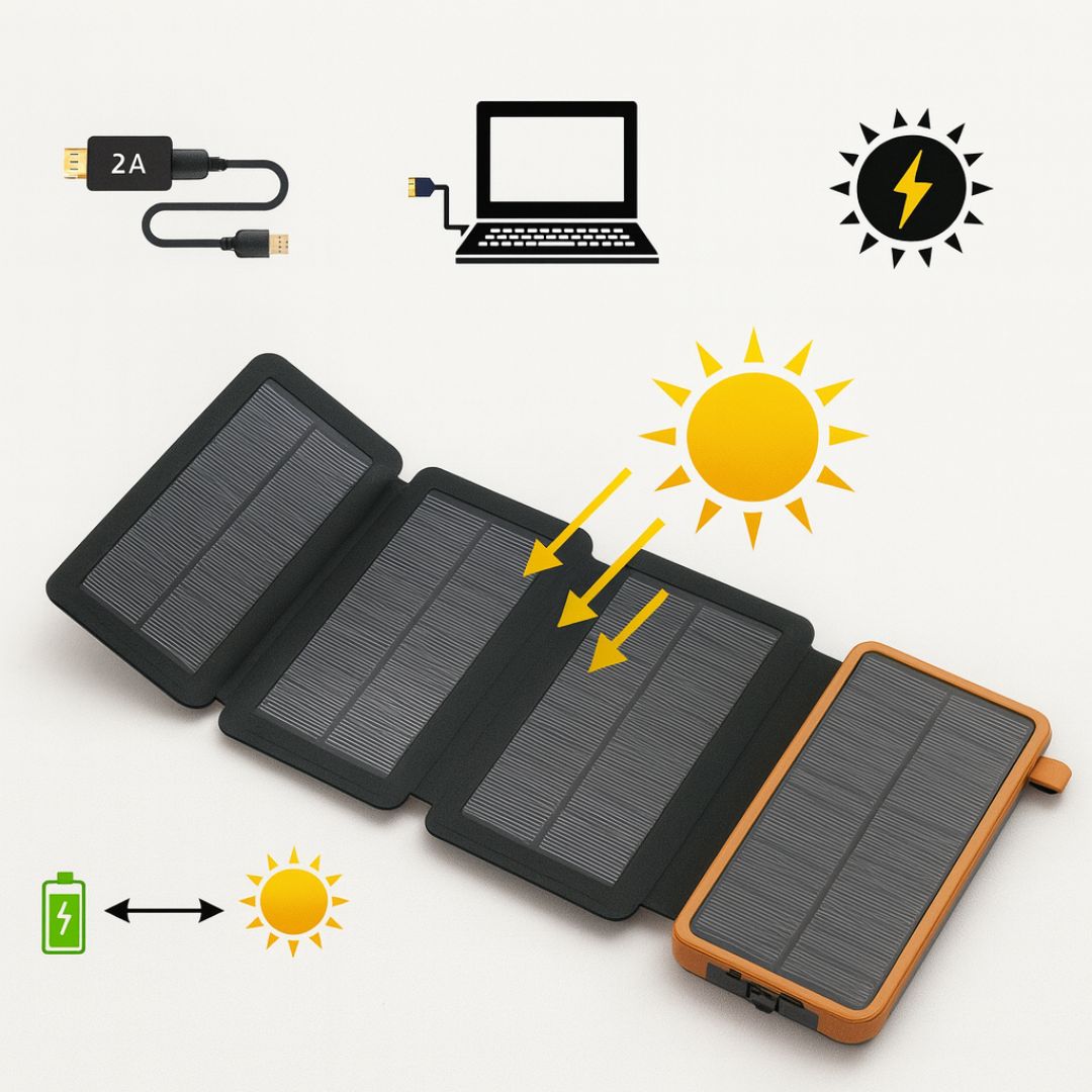 Powerbank Solar | Tragbares Solar-Ladegerät | Solar-Ladegeräte | SolarBox