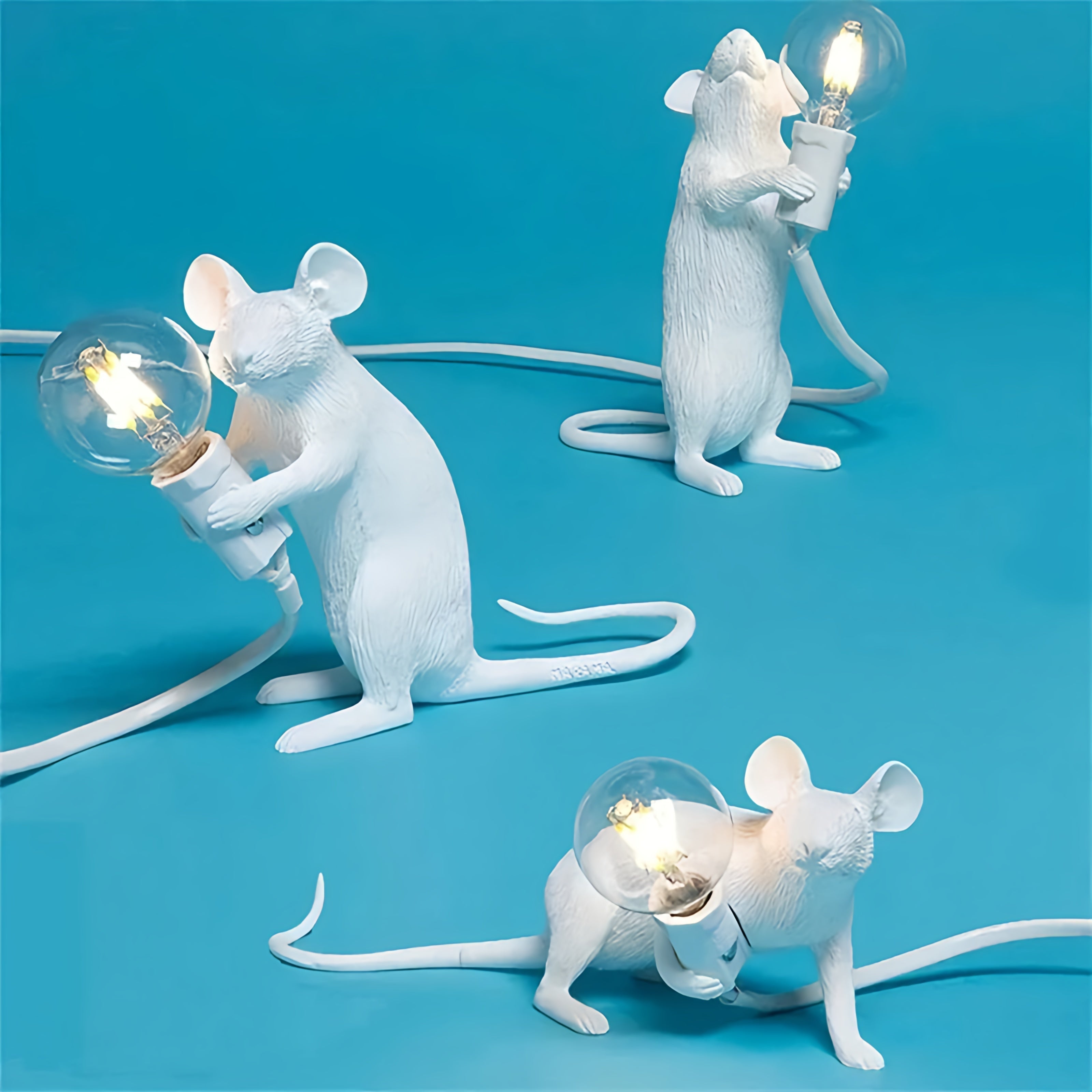 Dekorative Harztischlampe Tierfigur