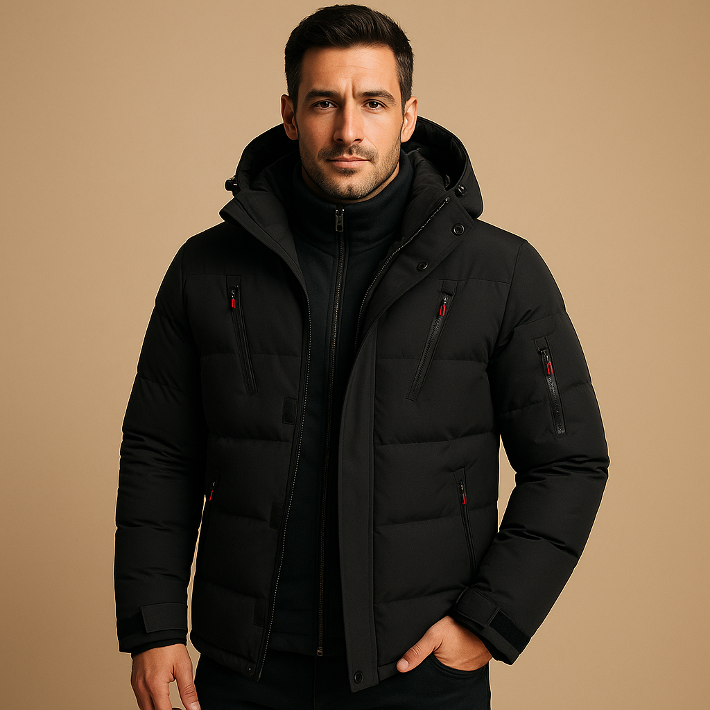 Herren wasserdichte Winterjacke mit warmem Futter | Outdoor-geeignetes Design