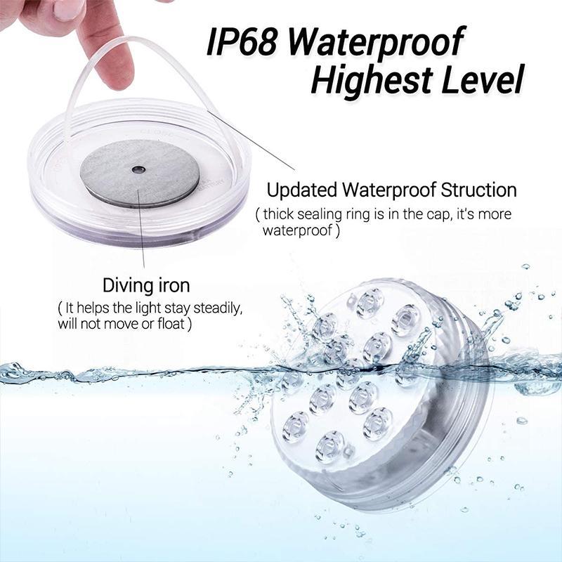 Fernbedienung Wasserdichte Magnetische Saugnapf LED Lampe