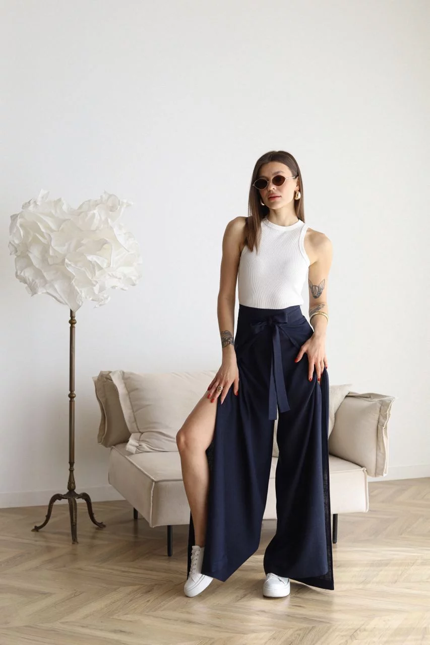Lina™ – Weite Leinenhose