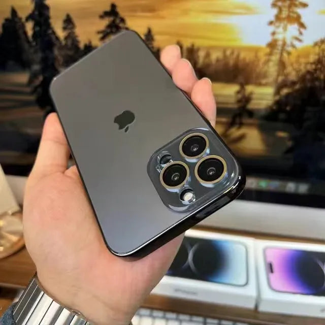 Ripob | Galvanisierte Matte Acryl Tempered Glas iPhone Schutzhülle