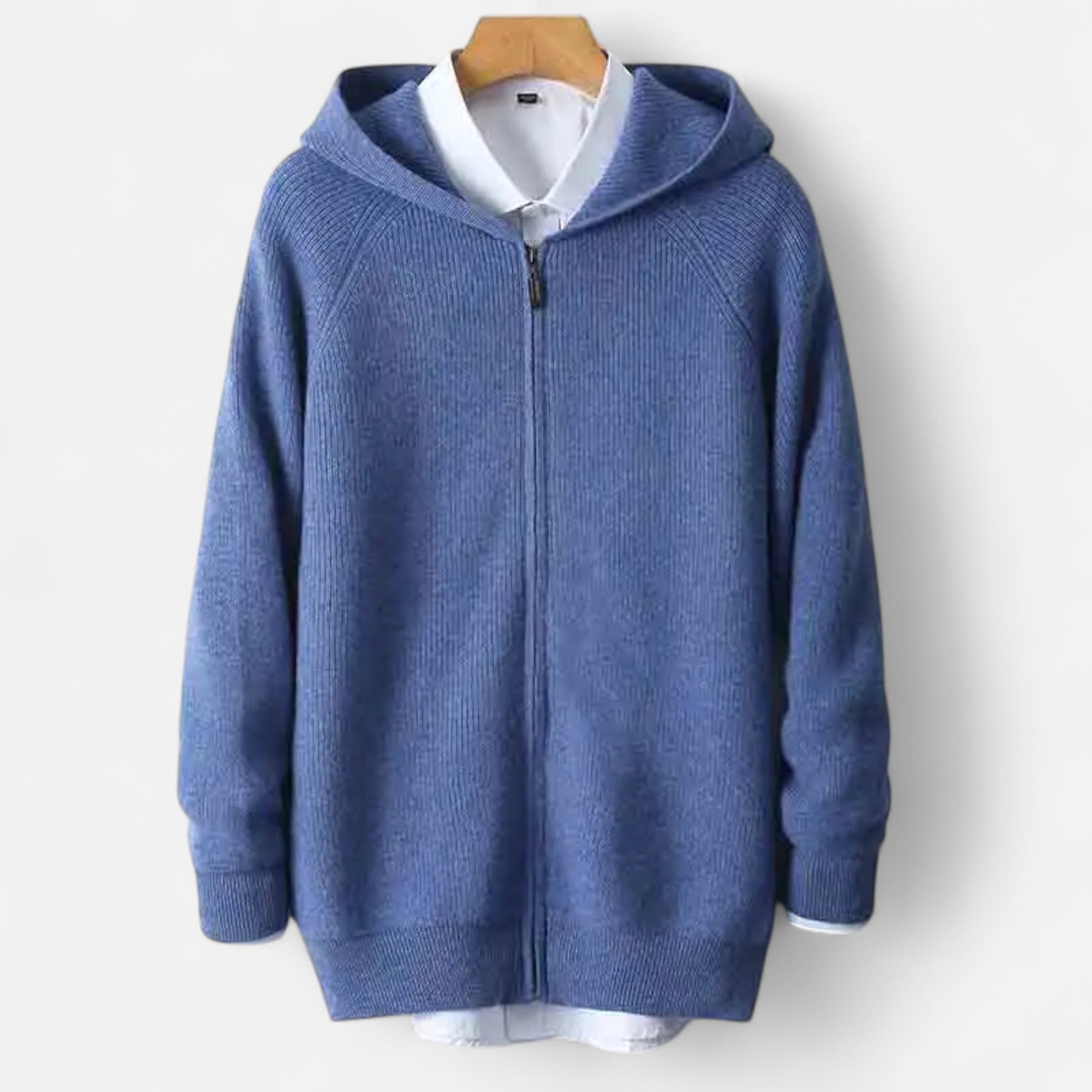Herren Kapuzenpullover mit Reißverschluss | Warm, Raffiniert & Ideal für kalte Jahreszeiten