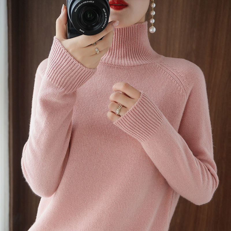 Damen Rollkragenpullover – Warmer Grobstrick für den Winter