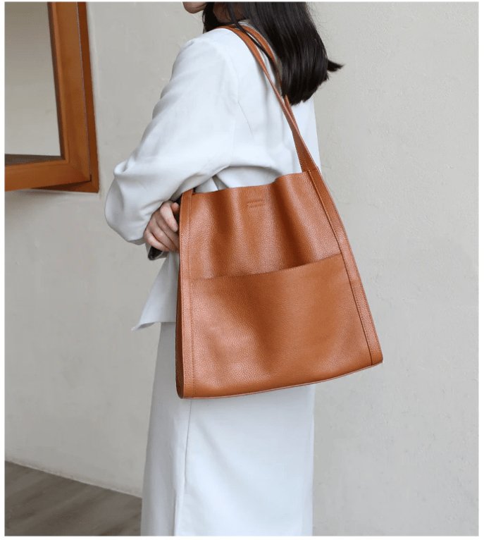 (50% Rabatt) Sarah™ Leder Tragetasche