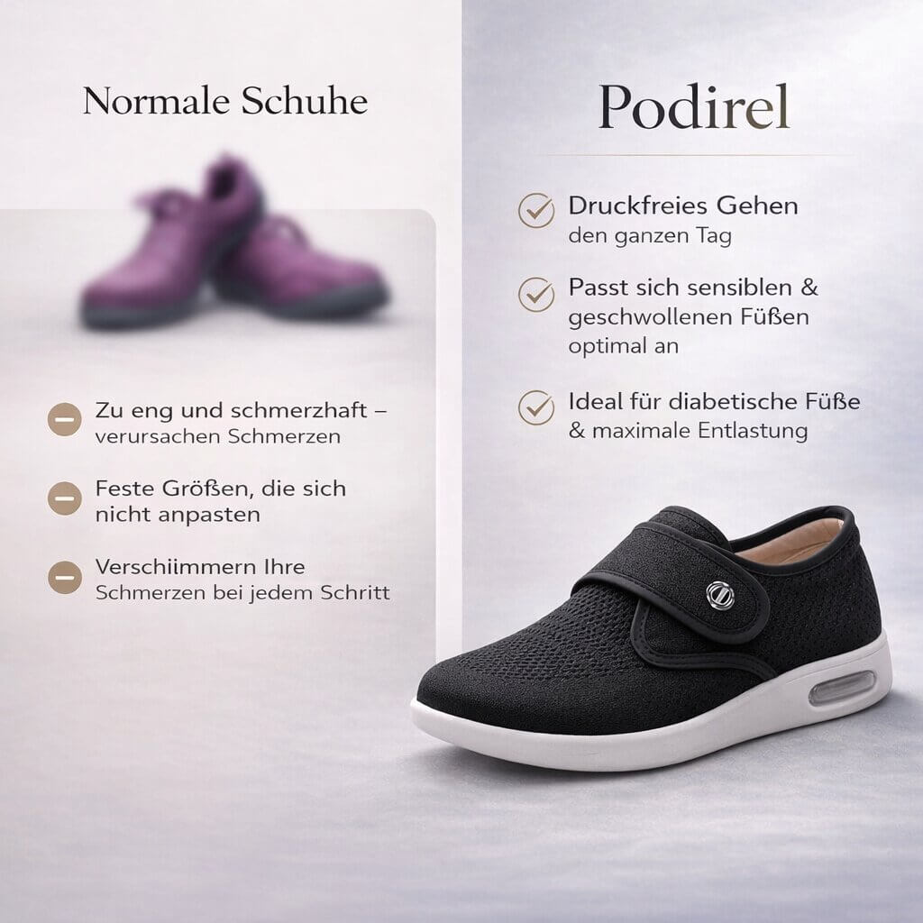 Orthopädische Schuhe für Männer & Frauen | Breite Diabetikerschuhe | Podirel