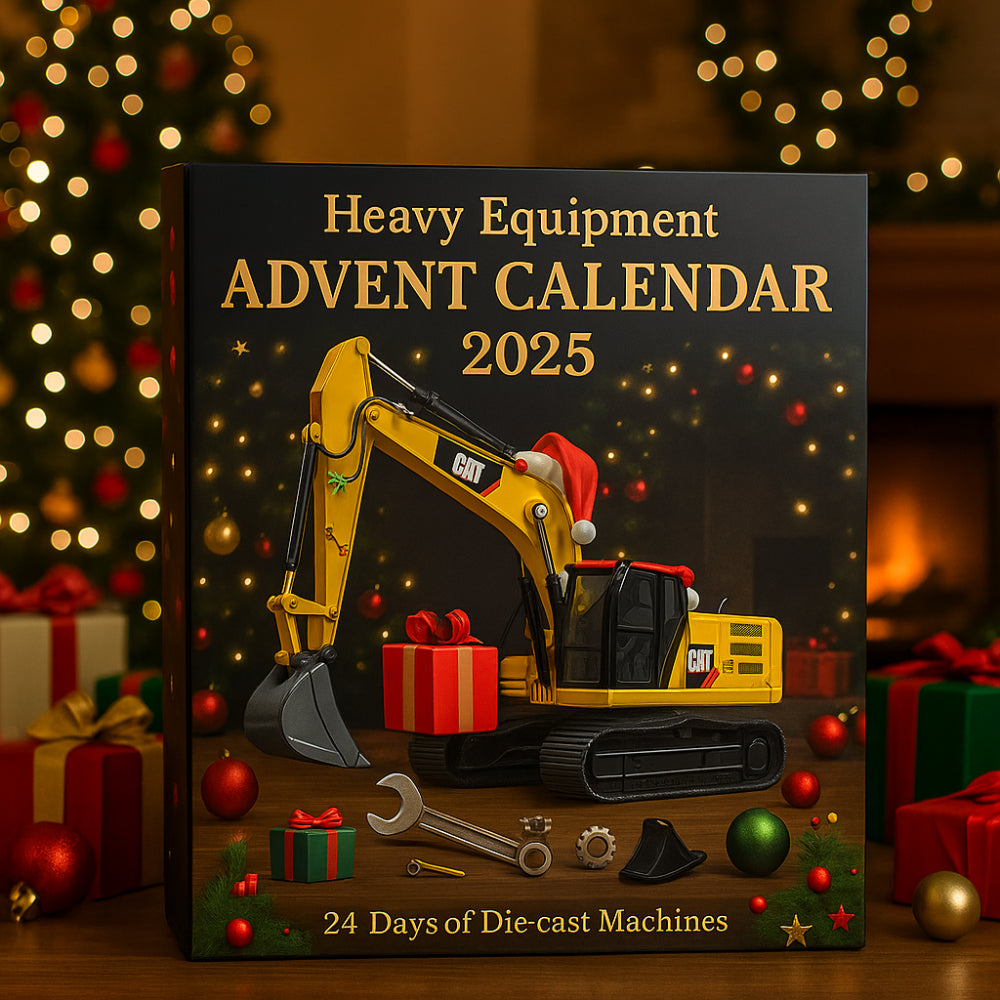 Baumaschinen-Adventskalender 2025 mit 24 Druckgussmodellen