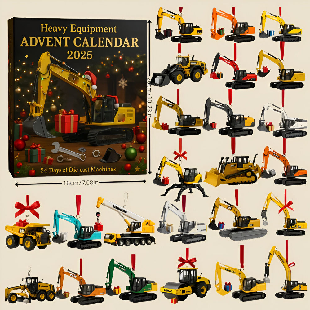 Baumaschinen-Adventskalender 2025 mit 24 Druckgussmodellen