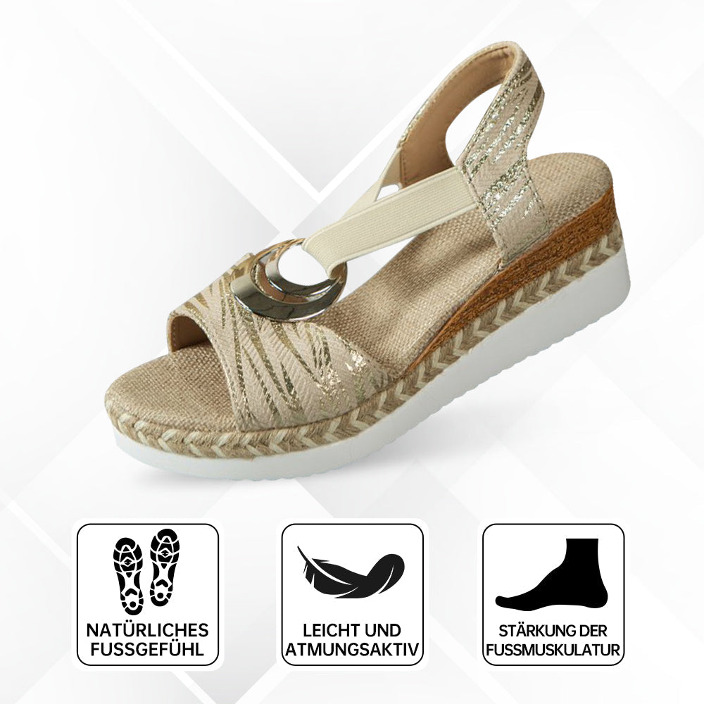 Orthopädische, Stilvolle Keilsandalen Für Zusätzlichen Bequemlichkeit