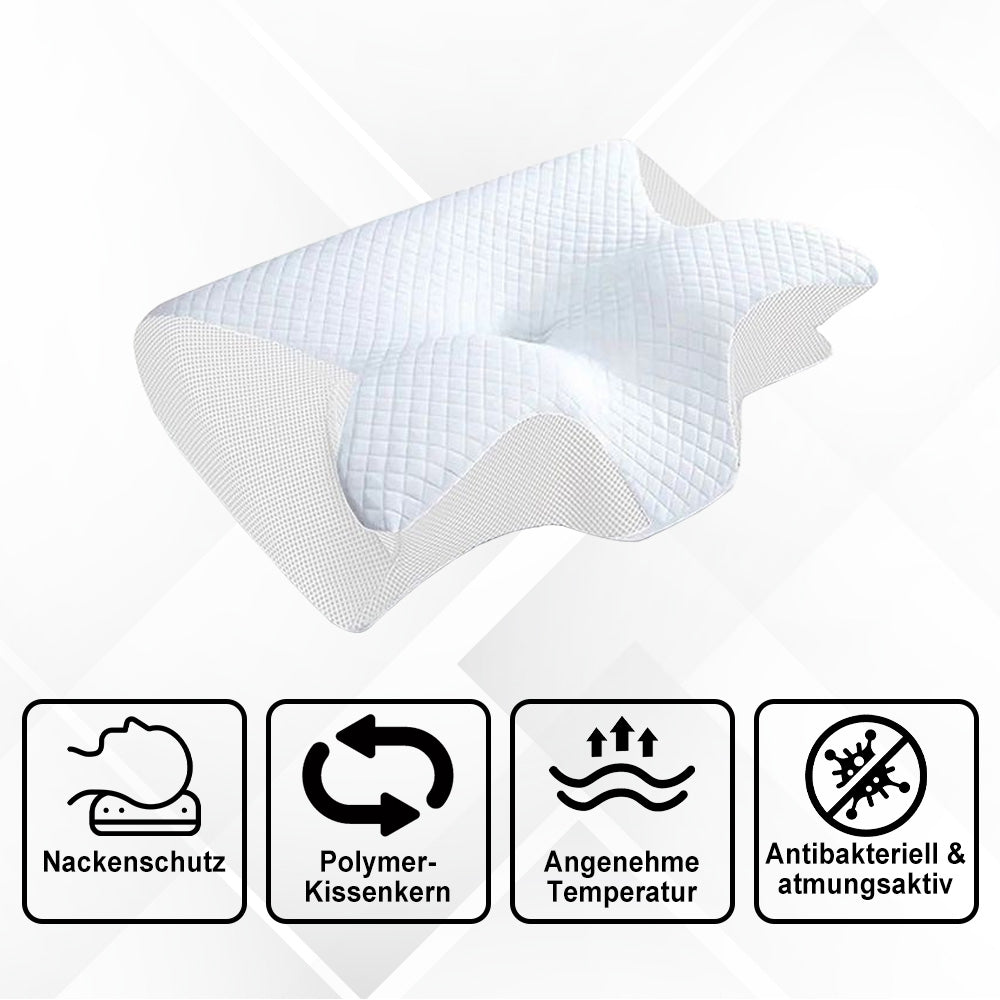 Hochwertig Schlafkissen - Ergonomisch Geformt Für Spürbare Schmerzentlastung