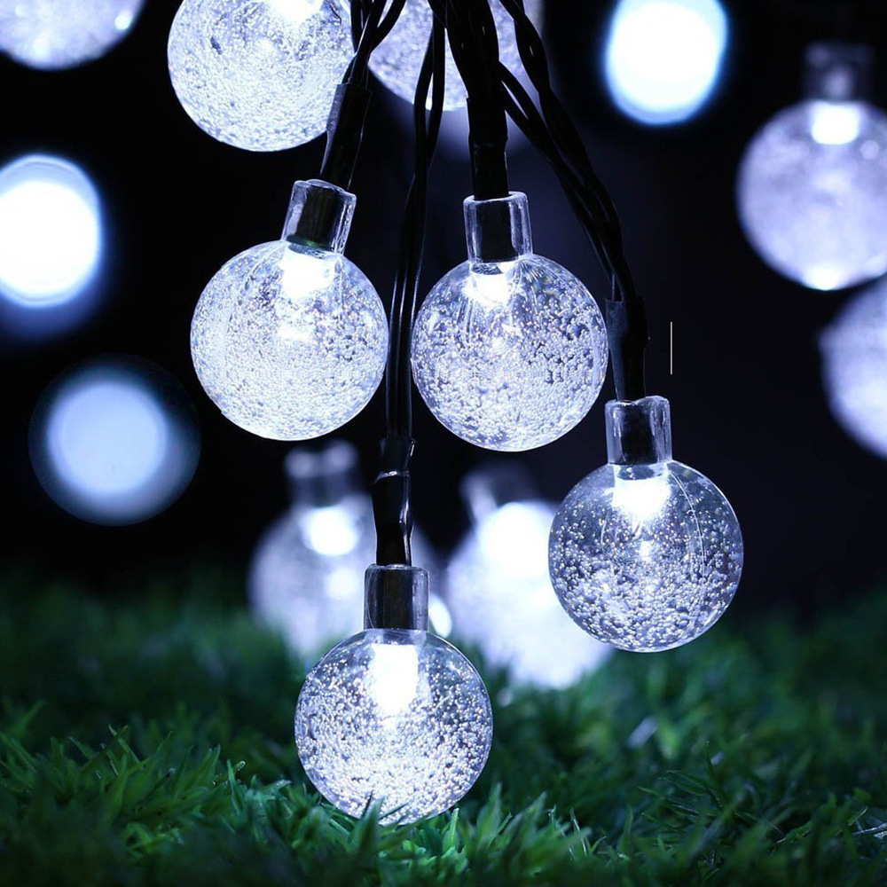Solar LED Garten Lichterkette Außen Wetterfest