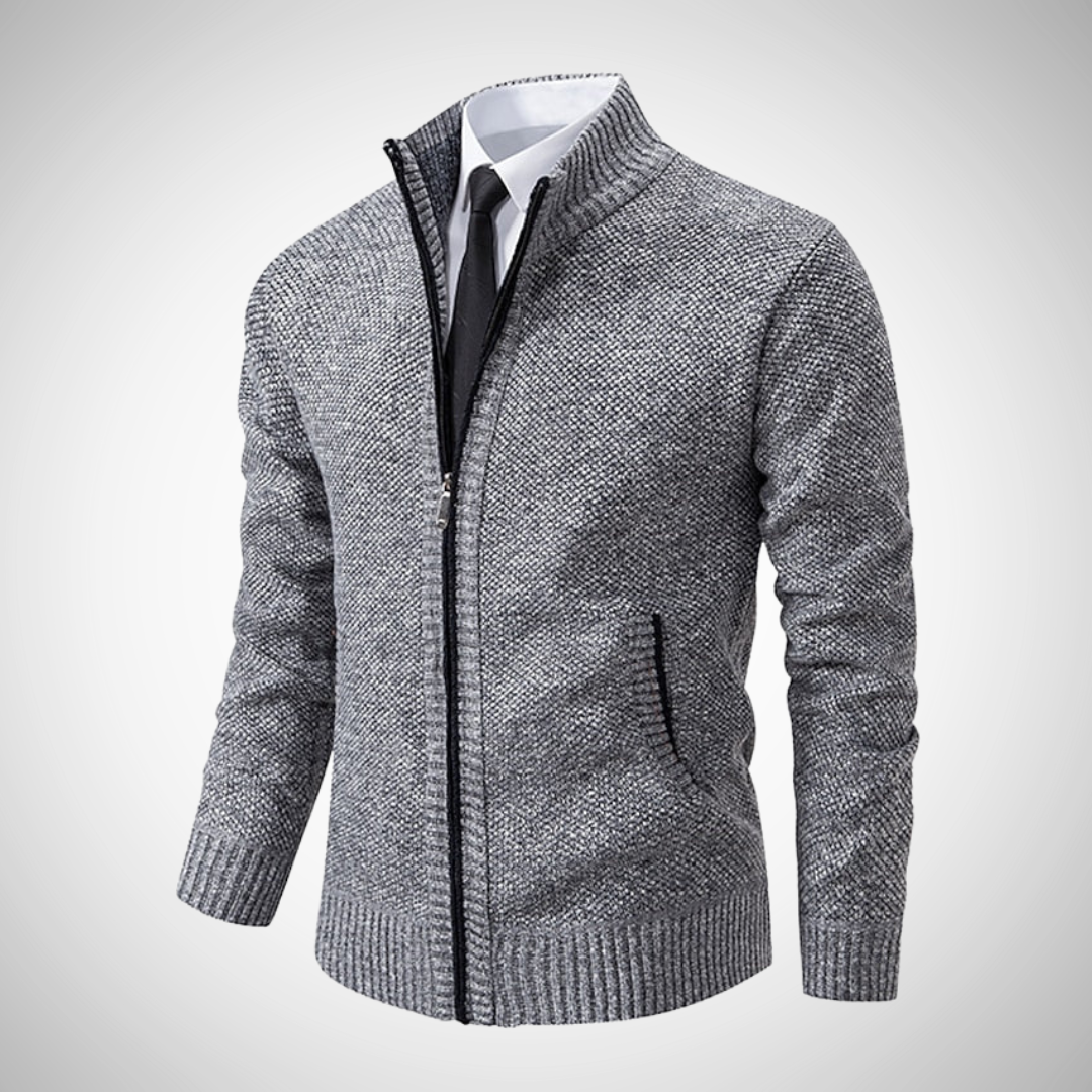 Herren Zip-Pullover – Stilvoller Strickpullover für Arbeit und Freizeit