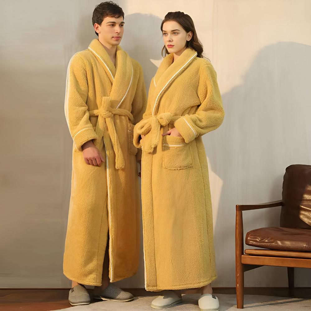 Bademantel für Männer und Frauen | Fleece-Bademantel | Comfyra
