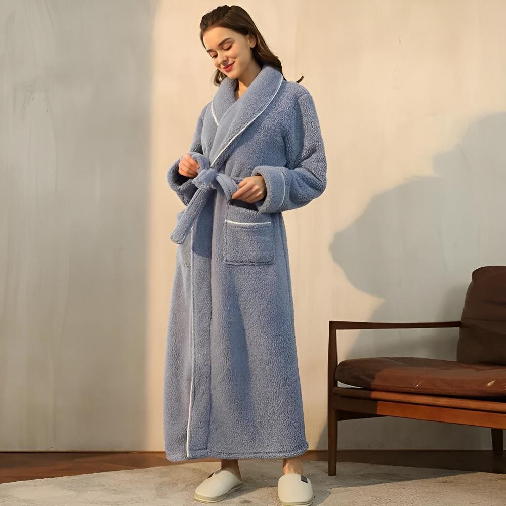 Bademantel für Männer und Frauen | Fleece-Bademantel | Comfyra