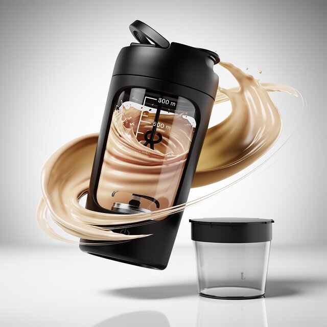 Elektrischer Protein-Shaker | Selbstrührender Shaker-Becher | USB-Mixer-Becher | Mixadel