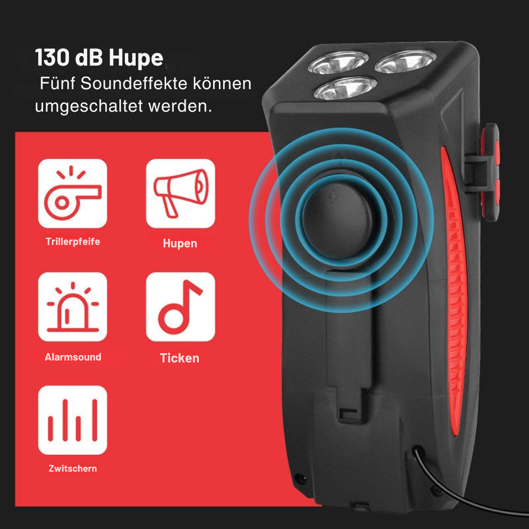 Fahrradlicht mit Handyhalter & Powerbank | Vorderes Fahrradlicht | PowerRide