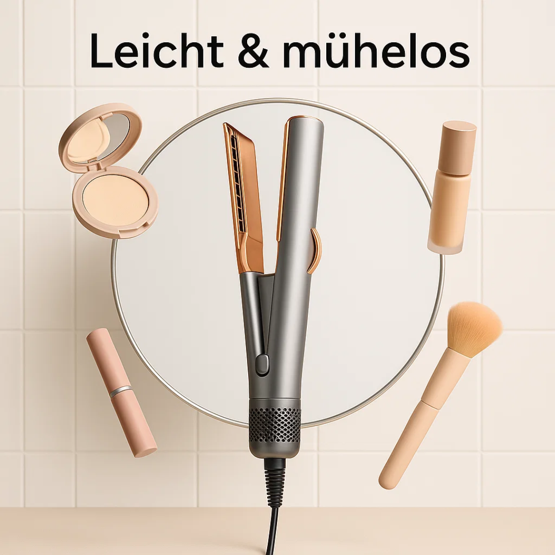 Haartrockner & Glätteisen in 1 | 2 in 1 Haarstyler | Volyra
