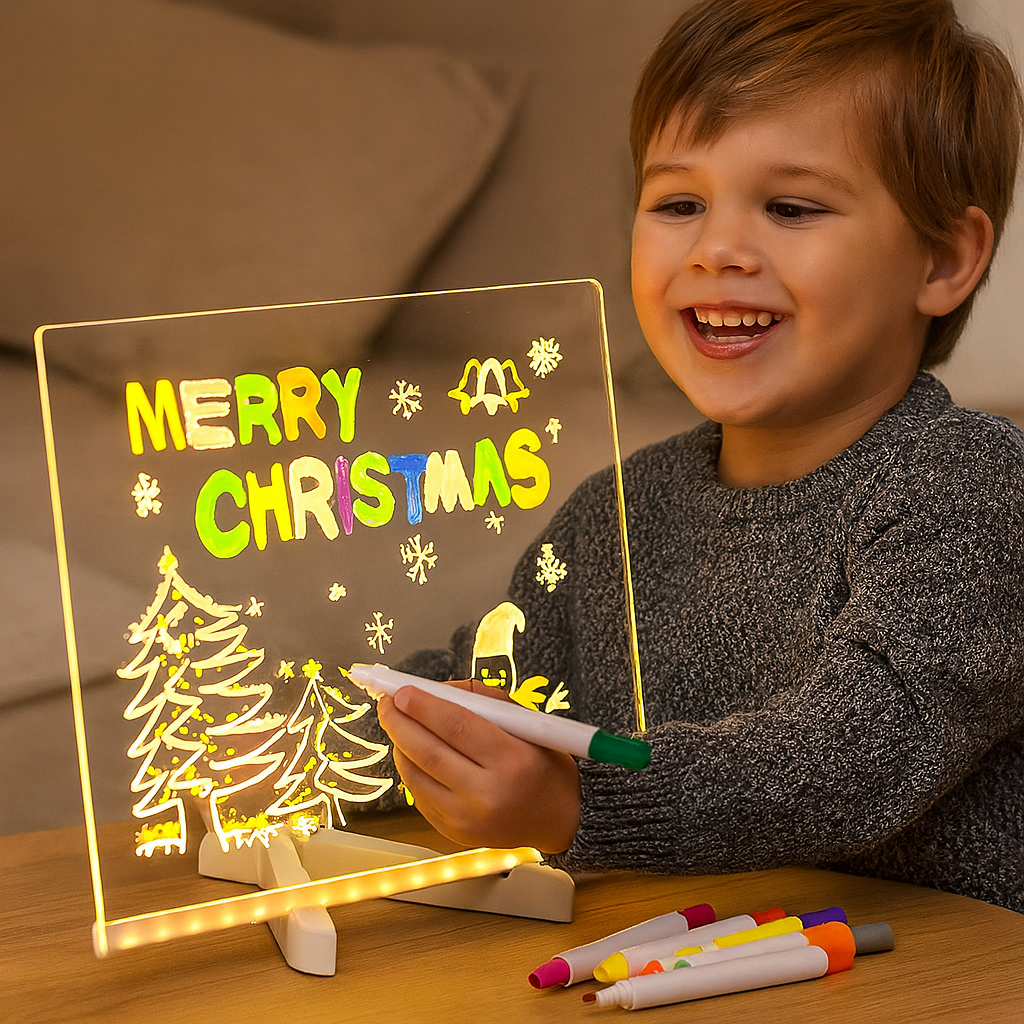 LED Schreibtafel für Kinder Beleuchtete Zeichenbrett