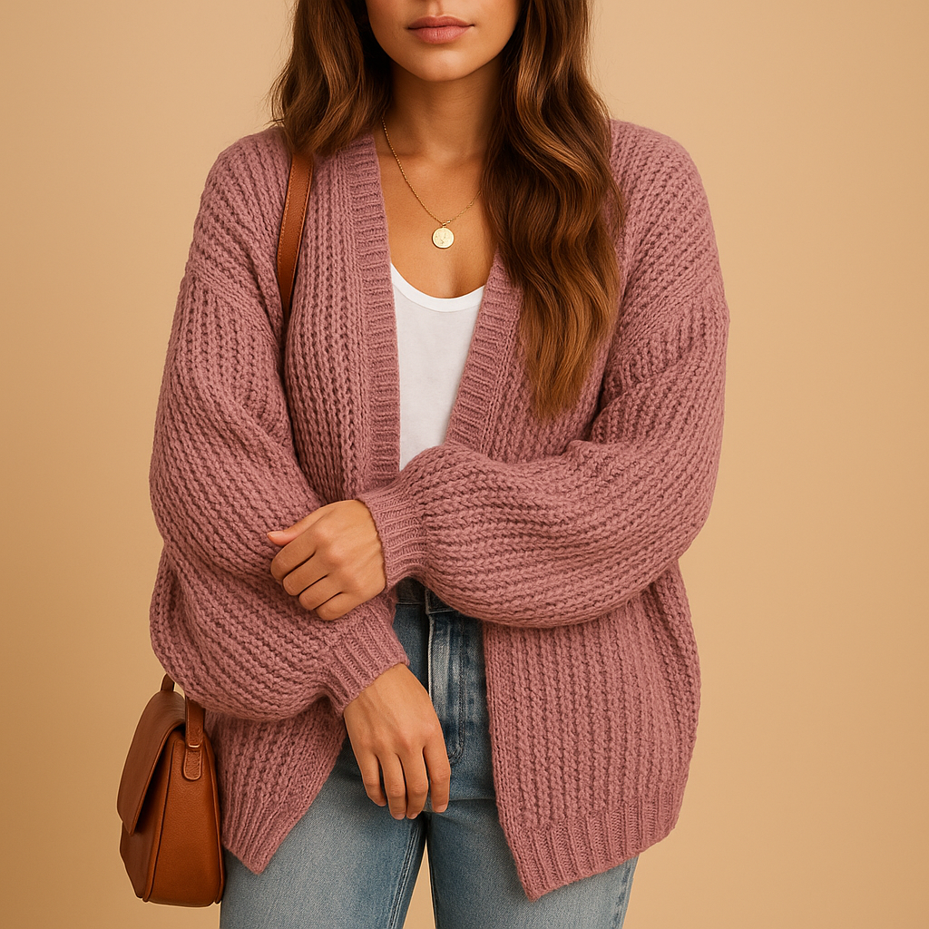 Damen Strick-Offene Cardigan mit Relaxed Fit – Alltaglicher Komfort