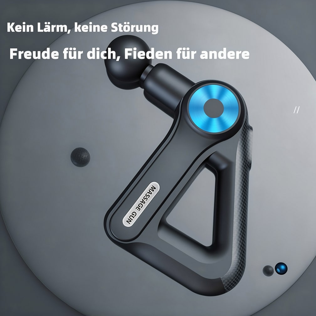 Massagepistole mit 9 Aufsätzen | Massager für Nacken, Rücken, Füße und mehr | Massagepistole | Pulsevia