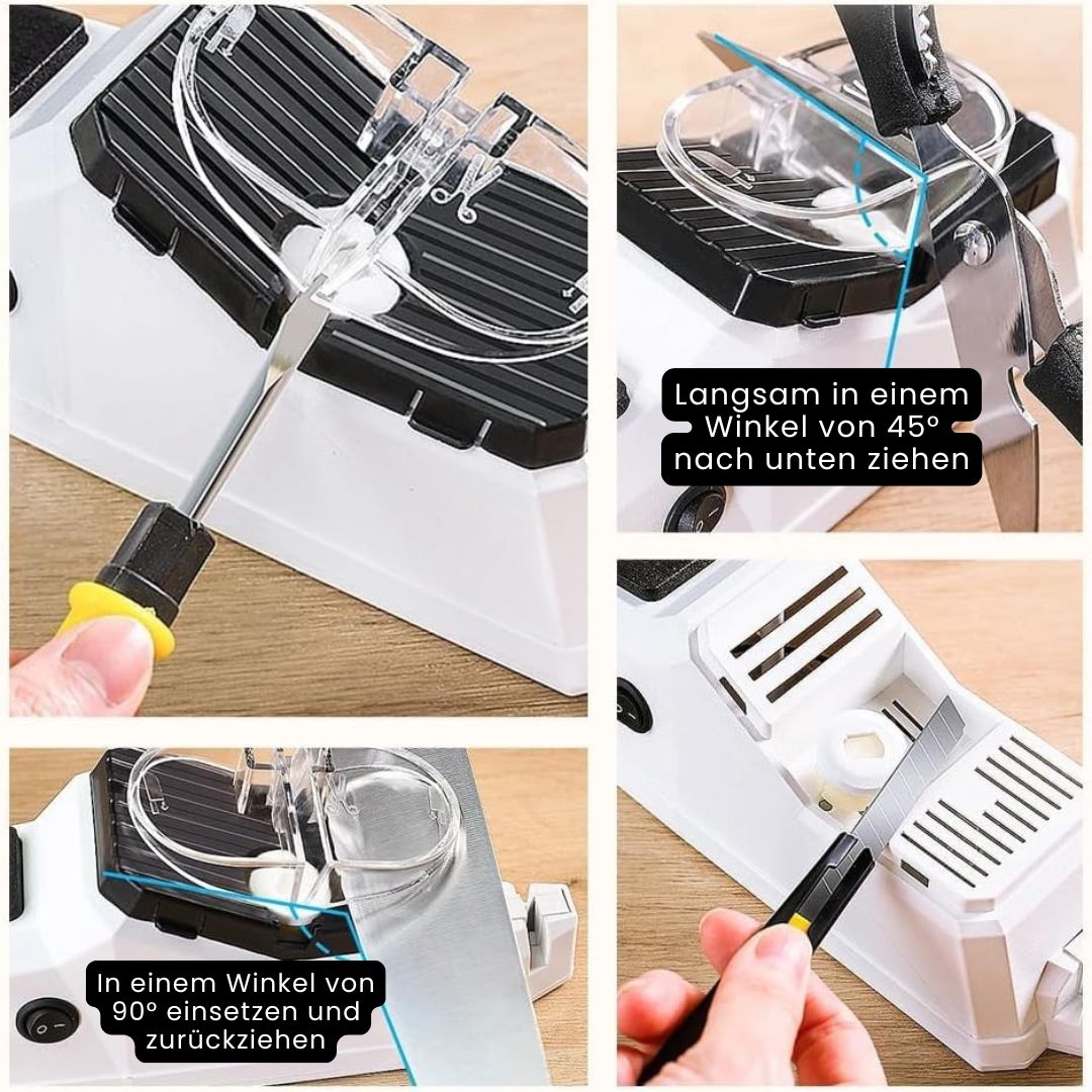 Messerschärfer | Einfaches Messerschärfen | Elektrischer Messerschleifer | Scheidkraft